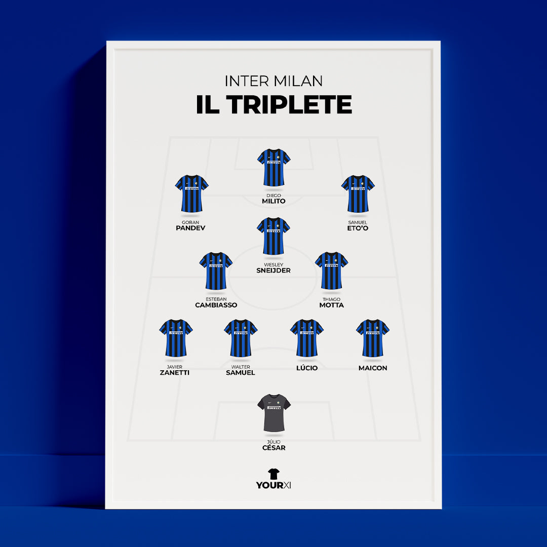 Inter Milan - Il Triplete XI - Framed