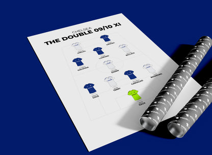 Chelsea - Double Winners XI - Unframed