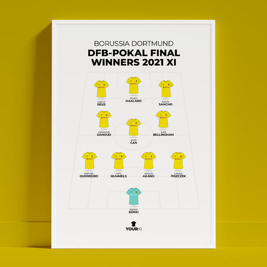 Borussia Dortmund - DFB-Pokal Final XI - Framed