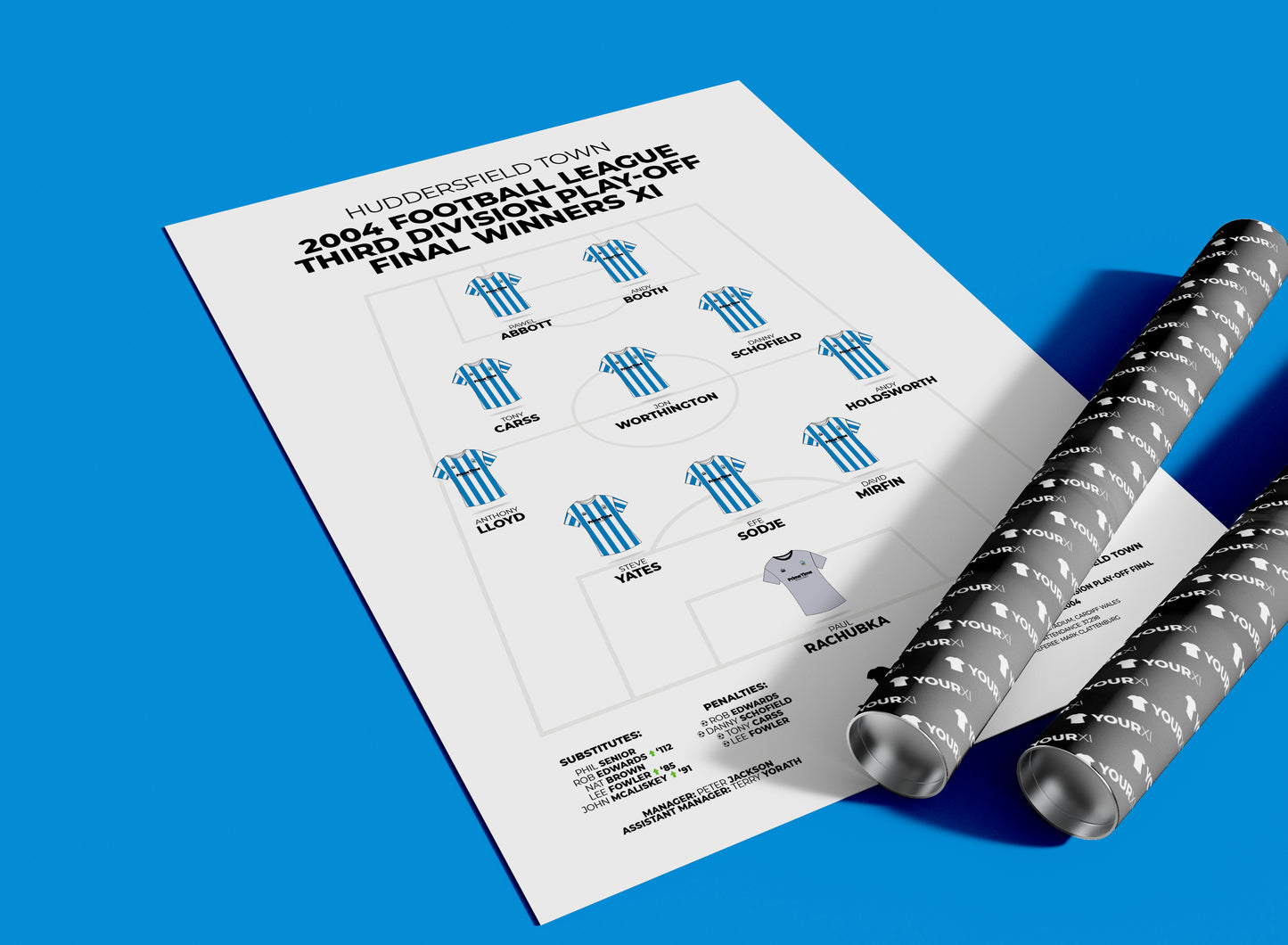 Huddersfield Town – 2004 Play-Off Final Winners XI - Unframed