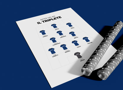 Inter Milan - Il Triplete XI - Unframed