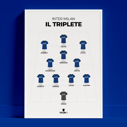 Inter Milan - Il Triplete XI - Framed
