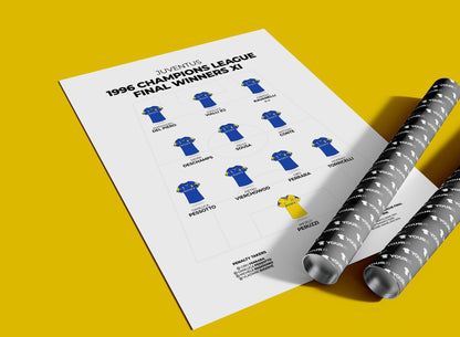 Juventus - 1996 Champions League Winners XI - Unframed