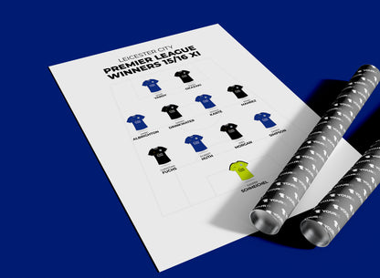 Leicester City - Premier League Winners XI - Unframed