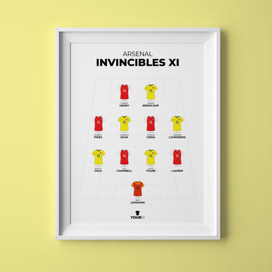 Arsenal - Invincibles XI - Framed