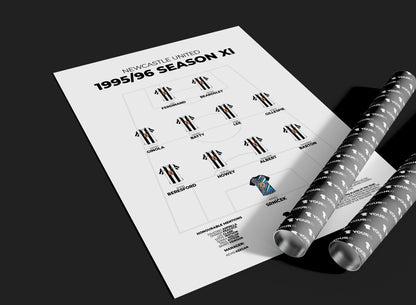 Newcastle United – 1995/96 Season XI - Unframed