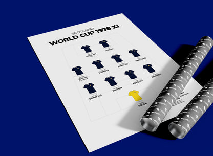 Scotland - World Cup 1978 XI - Unframed