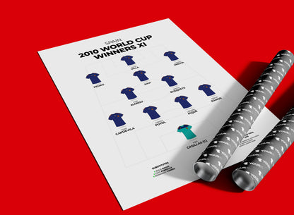 Spain – 2010 World Cup Winners XI - Unframed