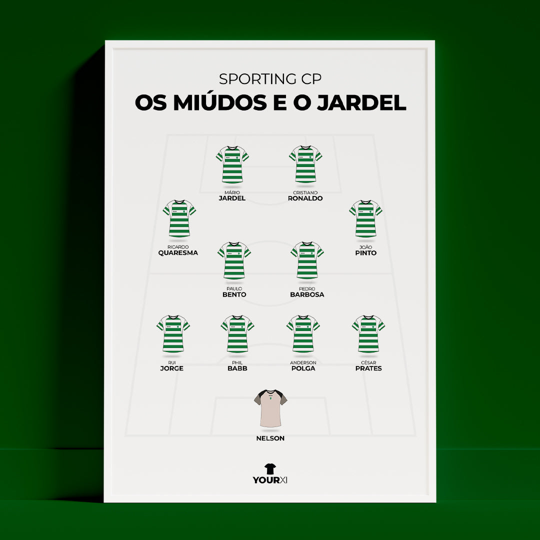 Sporting CP - Os Miúdos e o Jardel XI - Framed