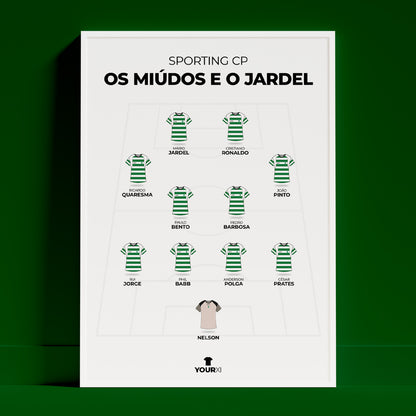 Sporting CP - Os Miúdos e o Jardel XI - Framed