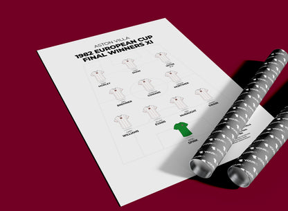 Aston Villa - 1982 European Cup Winners XI - Unframed