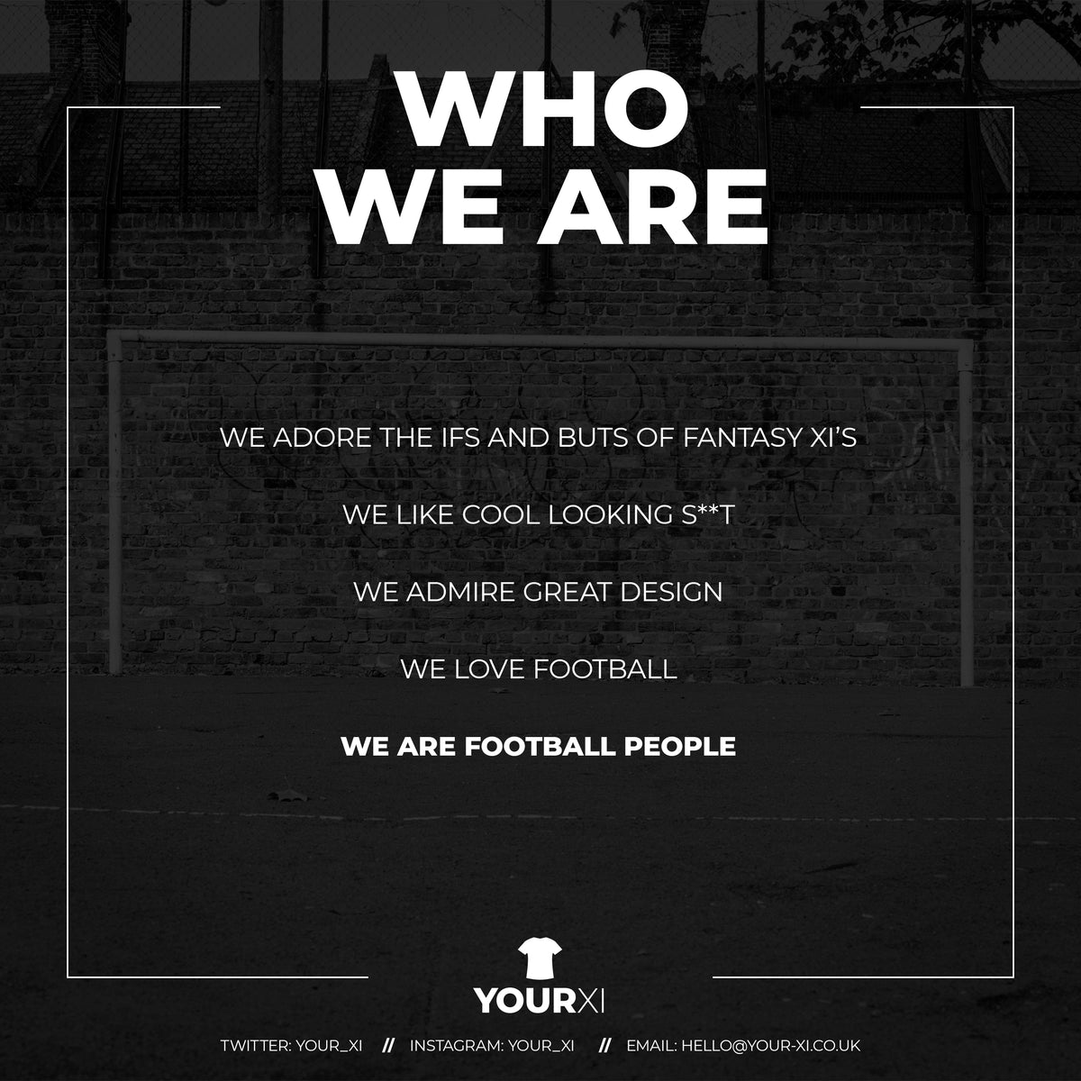 YourXI who we are card