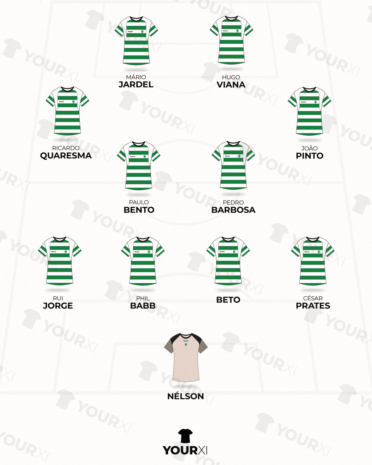 Sporting CP Os Miúdos e o Jardel XI framed print, close-up of the print