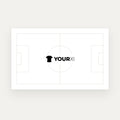 YourXI gift card, front: pitch markings with the YourXI logo in the centre circle